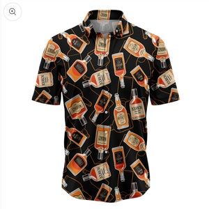 Men’s Whiskey Hawaiian Shirts Bachelor Bundle 3 XL, 3L, 1 M, 1 XXXL
